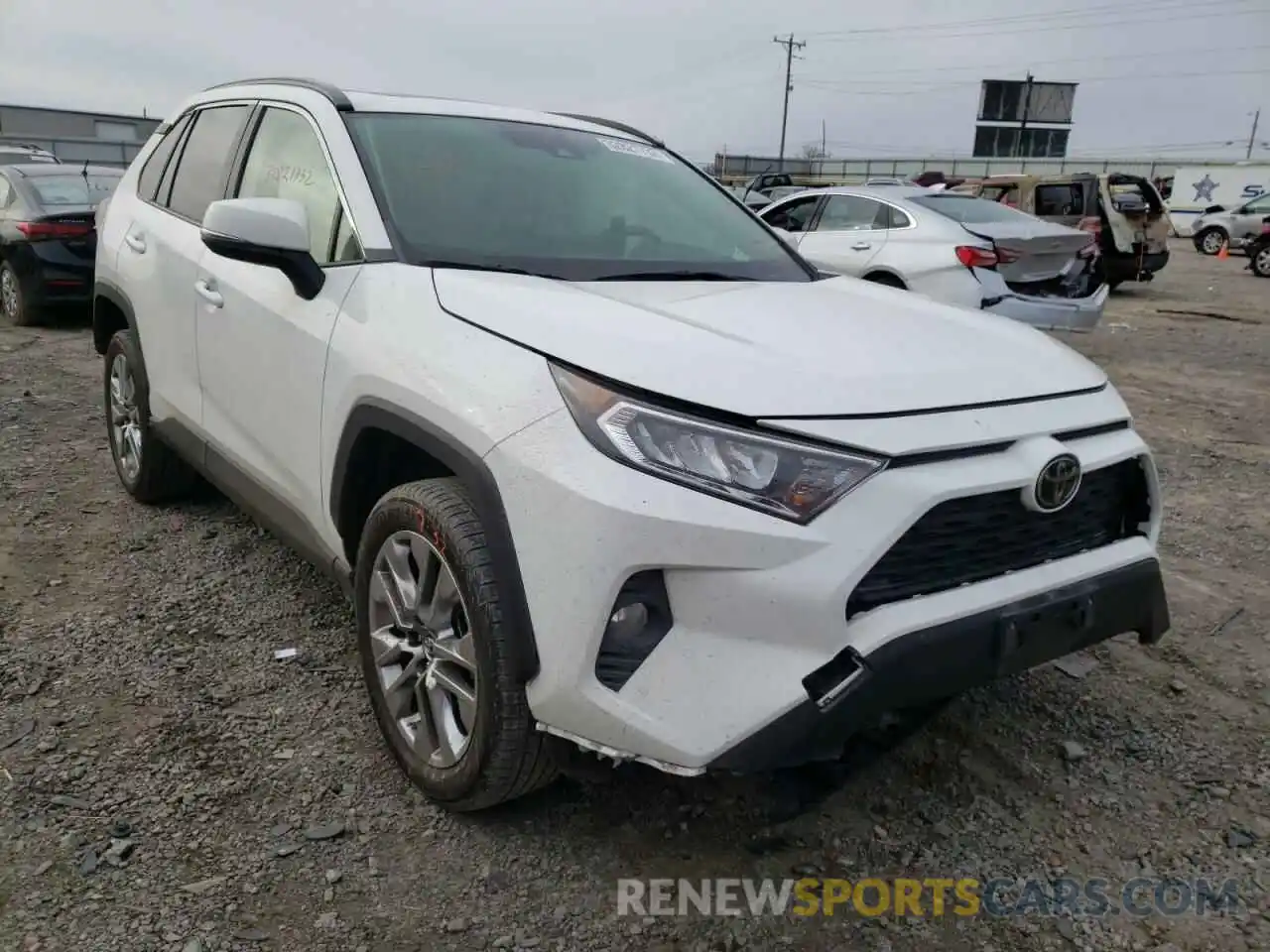 1 Photograph of a damaged car JTMA1RFV7KD020847 TOYOTA RAV4 2019