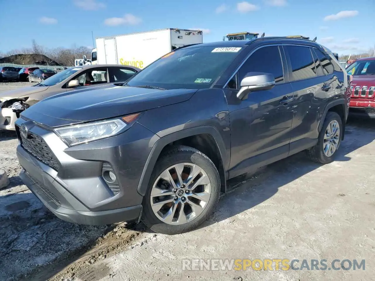 1 Photograph of a damaged car JTMA1RFV7KD028589 TOYOTA RAV4 2019