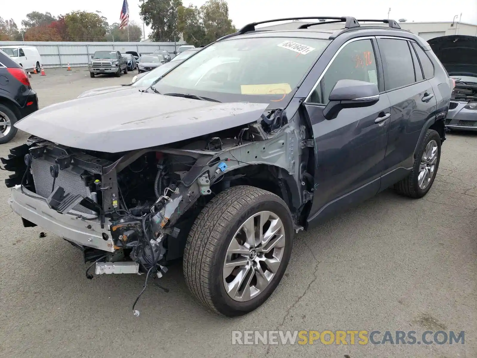 2 Photograph of a damaged car JTMA1RFV8KD003667 TOYOTA RAV4 2019