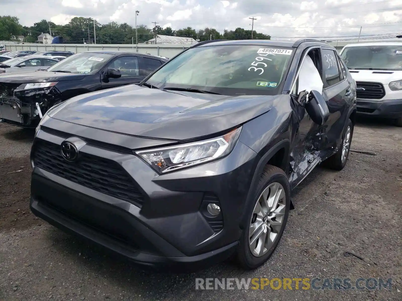 2 Photograph of a damaged car JTMA1RFV8KD036023 TOYOTA RAV4 2019