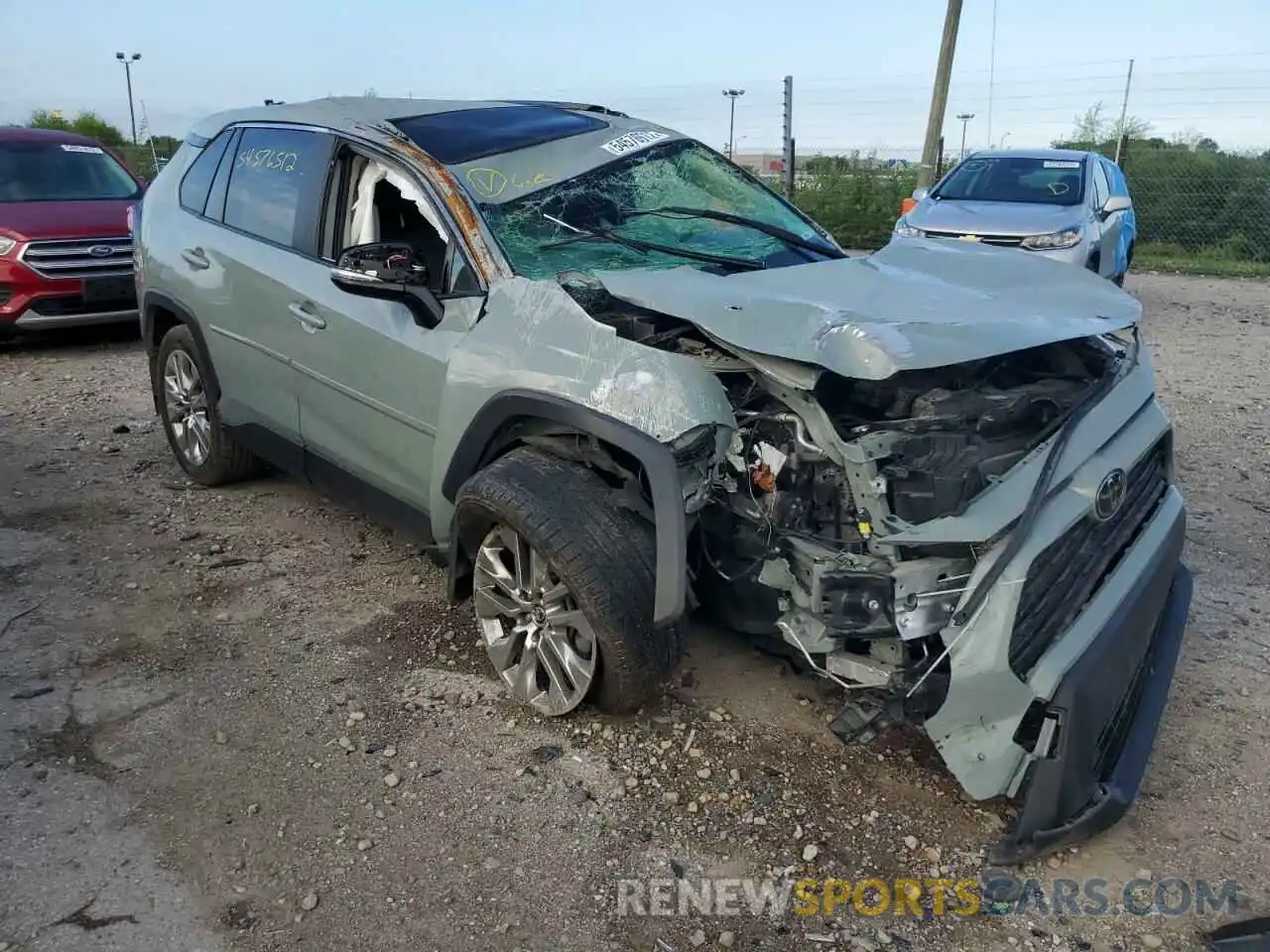 1 Photograph of a damaged car JTMA1RFV8KD506731 TOYOTA RAV4 2019