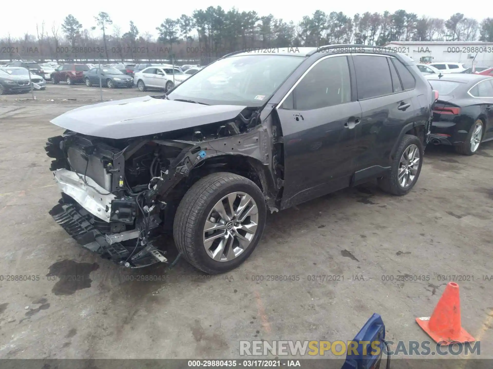 2 Photograph of a damaged car JTMA1RFV8KD511461 TOYOTA RAV4 2019