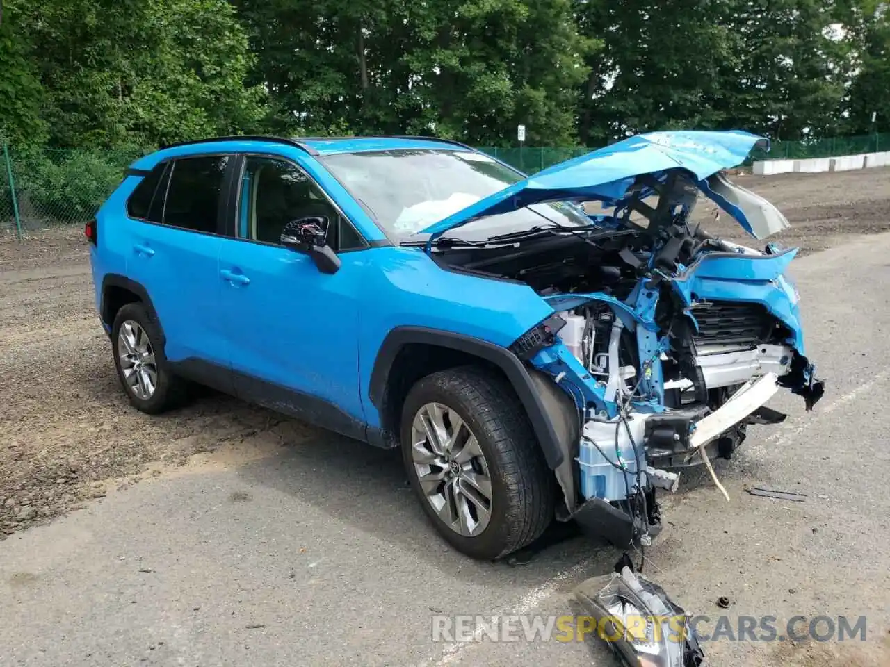 1 Photograph of a damaged car JTMA1RFV9KD508004 TOYOTA RAV4 2019