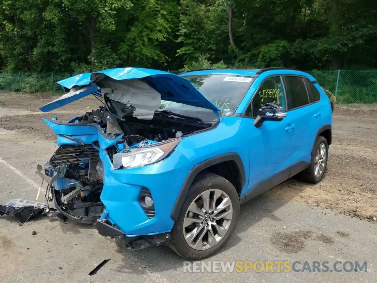 2 Photograph of a damaged car JTMA1RFV9KD508004 TOYOTA RAV4 2019