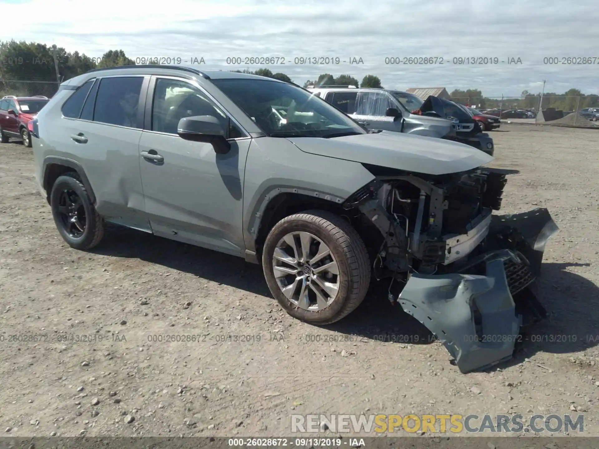 1 Photograph of a damaged car JTMA1RFV9KJ006725 TOYOTA RAV4 2019