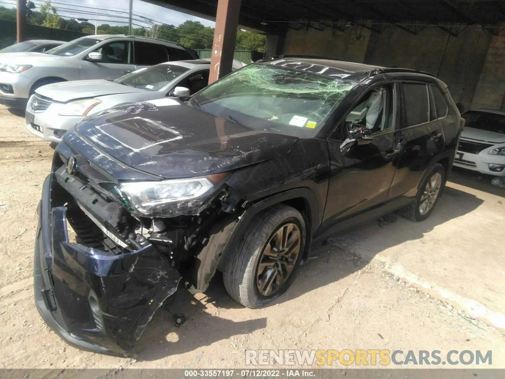 2 Photograph of a damaged car JTMA1RFVXKD011351 TOYOTA RAV4 2019