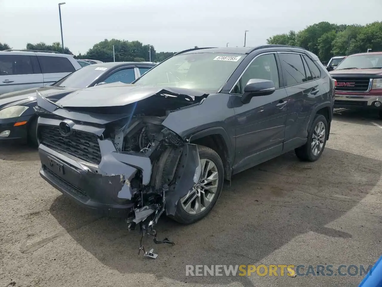 1 Photograph of a damaged car JTMA1RFVXKJ002408 TOYOTA RAV4 2019