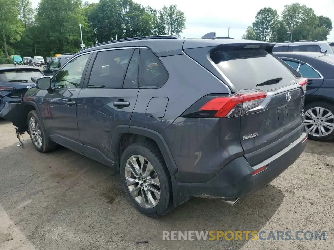 2 Photograph of a damaged car JTMA1RFVXKJ002408 TOYOTA RAV4 2019