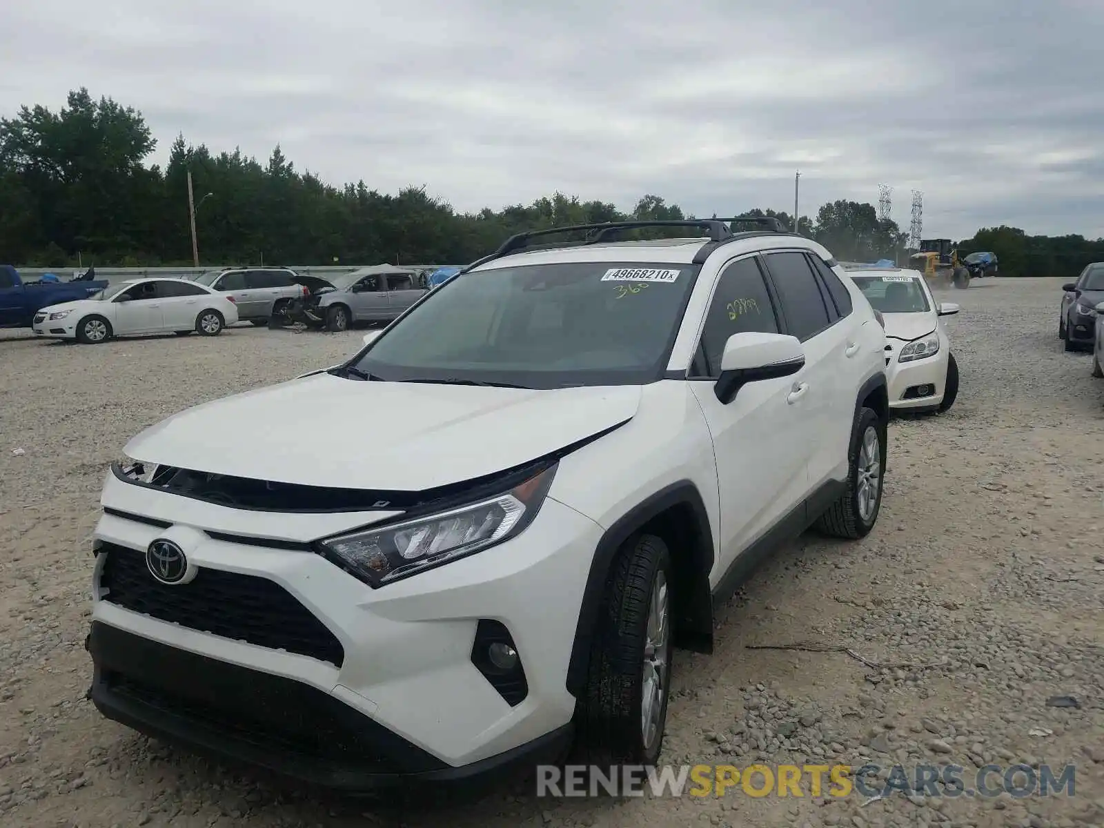 2 Photograph of a damaged car JTMC1RFV2KD516874 TOYOTA RAV4 2019