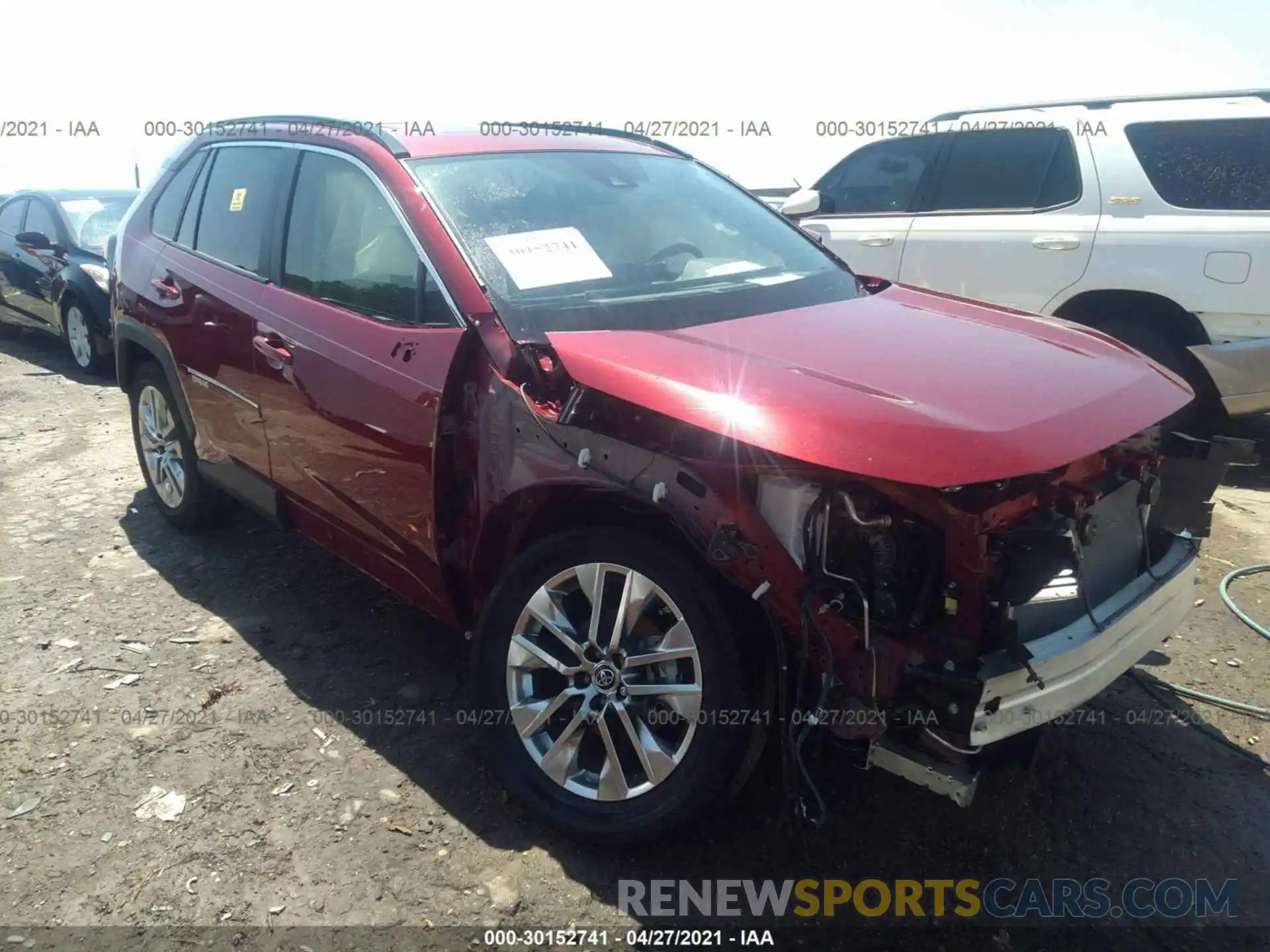 1 Photograph of a damaged car JTMC1RFV2KJ008504 TOYOTA RAV4 2019