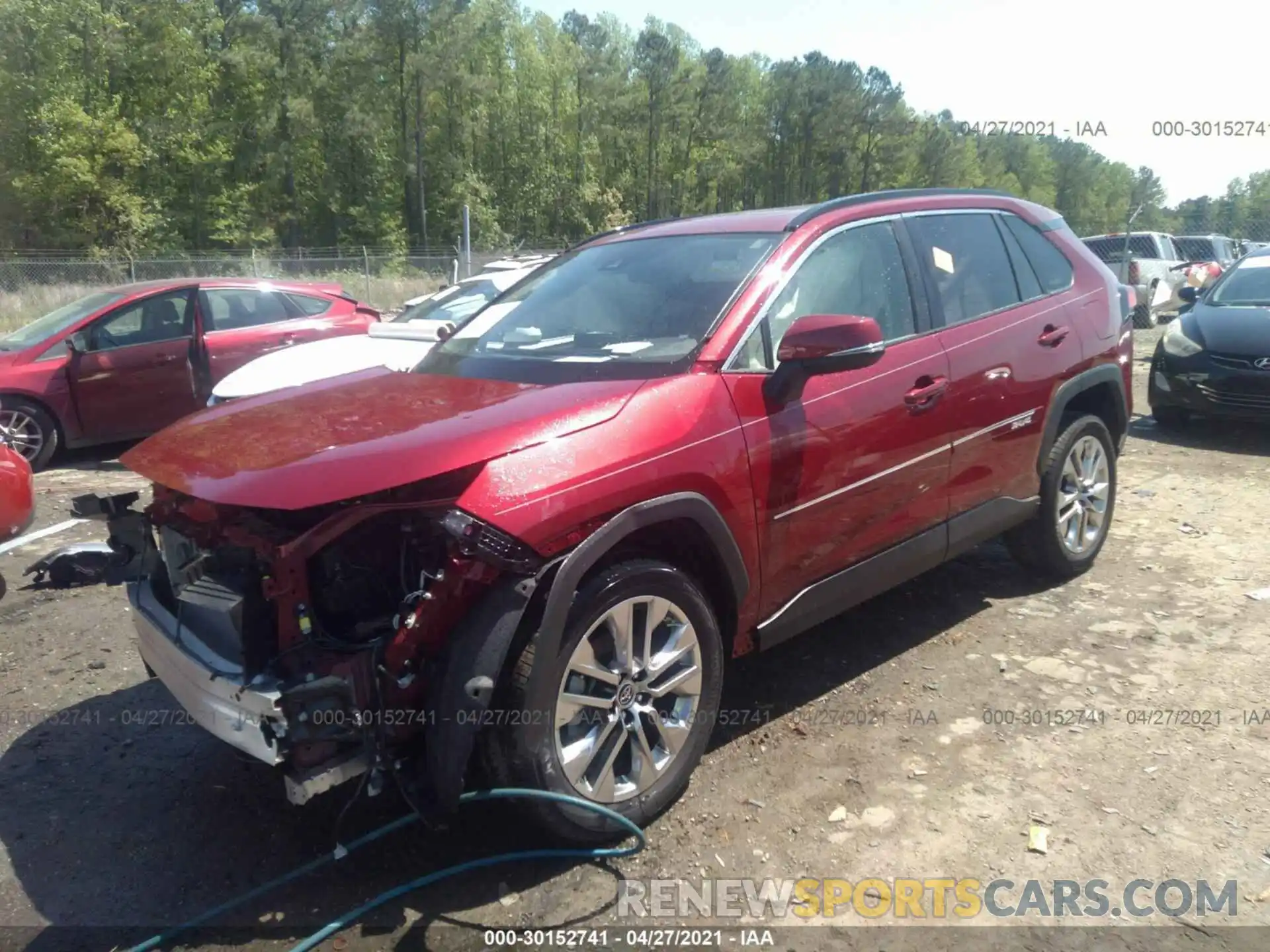 2 Photograph of a damaged car JTMC1RFV2KJ008504 TOYOTA RAV4 2019