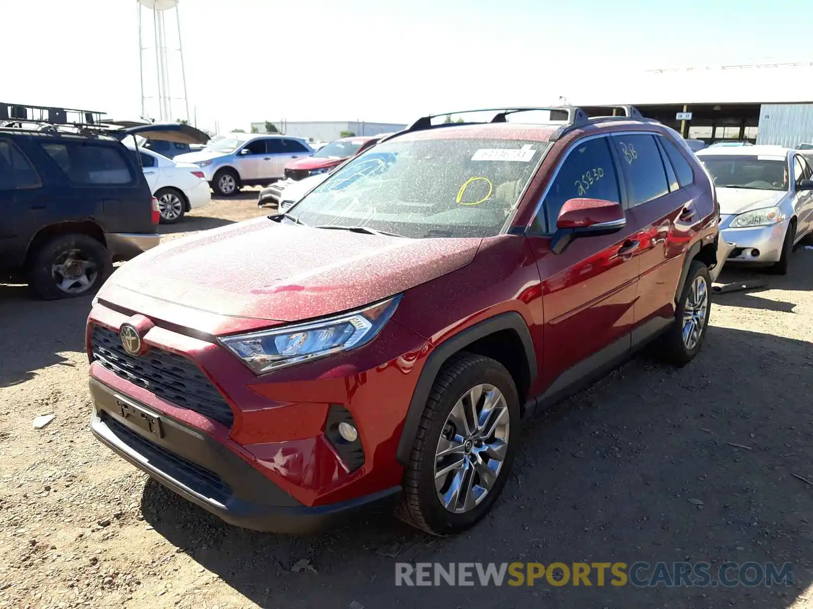 2 Photograph of a damaged car JTMC1RFV4KJ015163 TOYOTA RAV4 2019