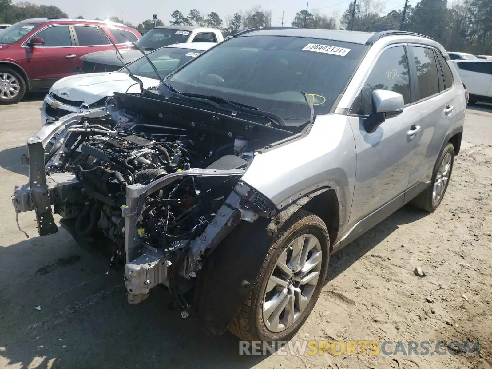 2 Photograph of a damaged car JTMC1RFV6KD033937 TOYOTA RAV4 2019