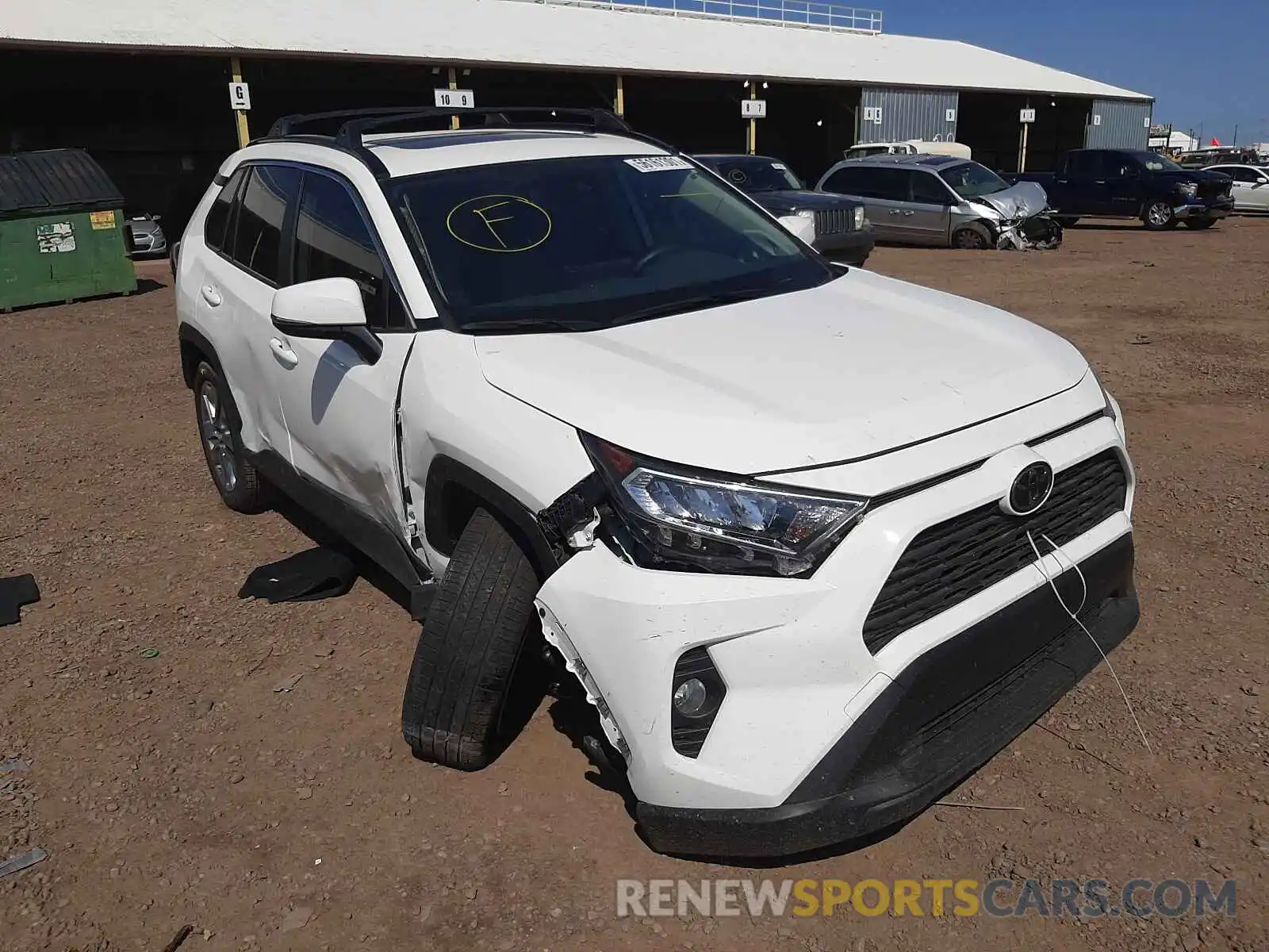 1 Photograph of a damaged car JTMC1RFV7KD500508 TOYOTA RAV4 2019