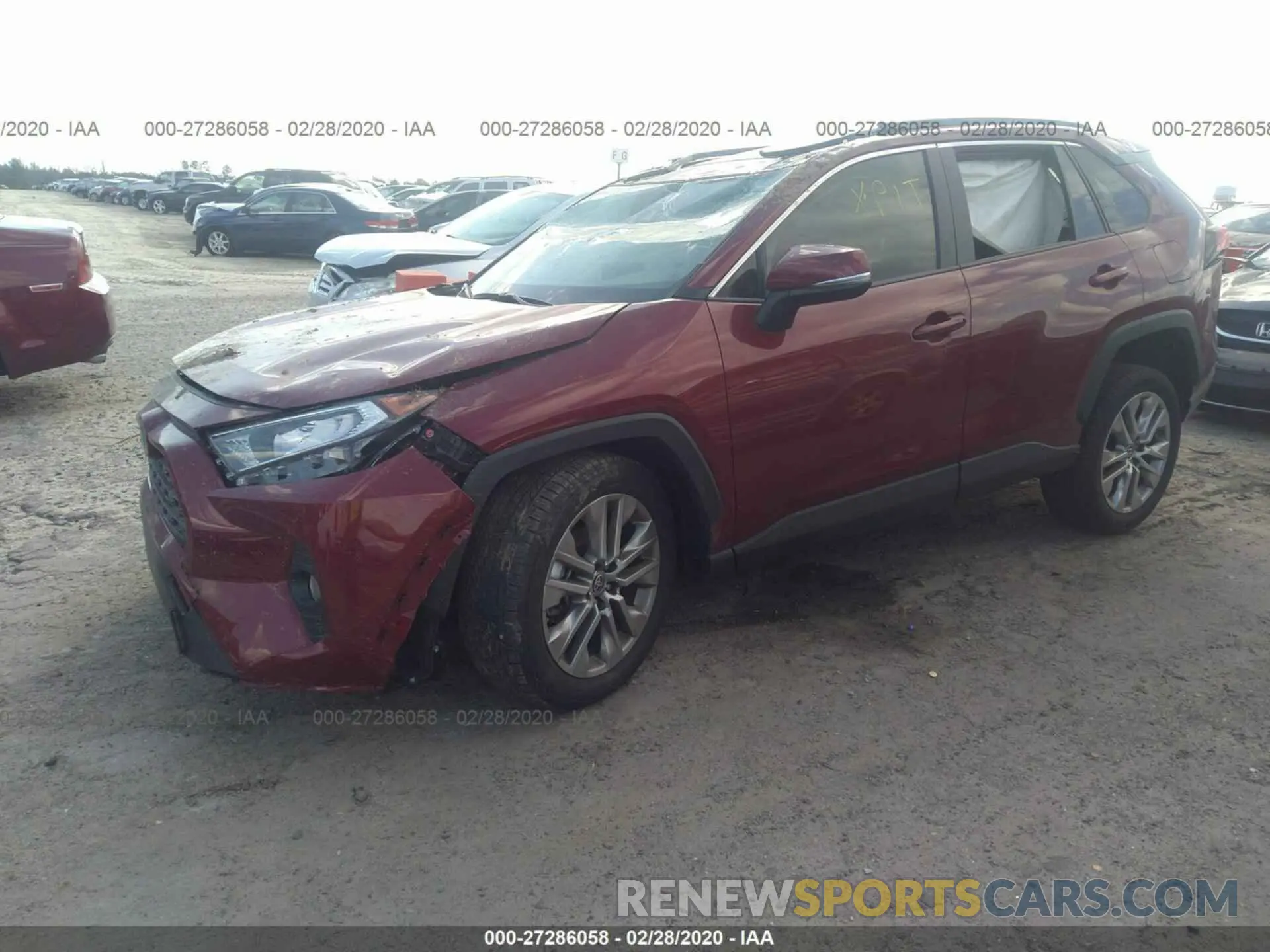 2 Photograph of a damaged car JTMC1RFVXKD038378 TOYOTA RAV4 2019