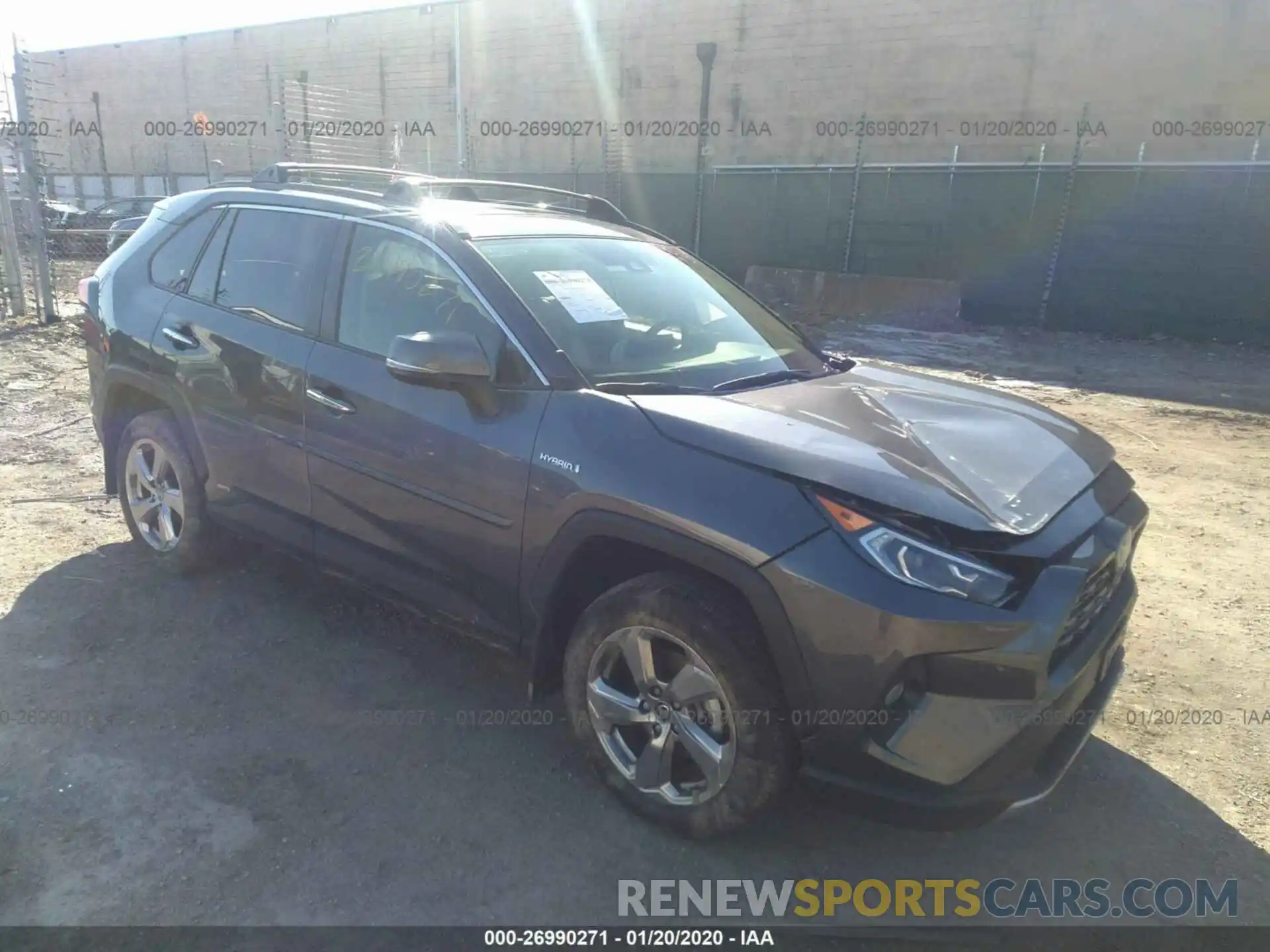 1 Photograph of a damaged car JTMDWRFV0KD502610 TOYOTA RAV4 2019