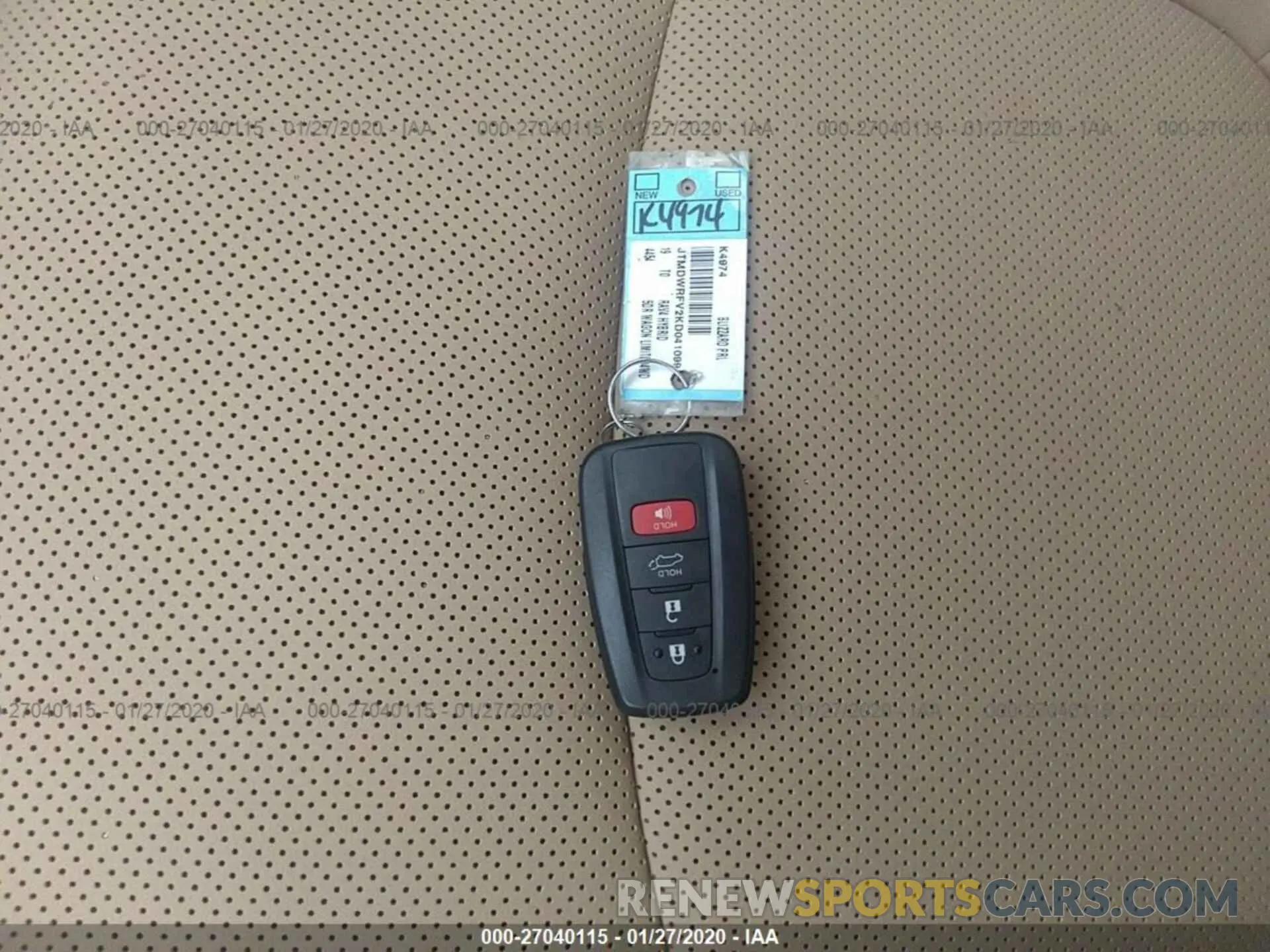 11 Photograph of a damaged car JTMDWRFV2KD041099 TOYOTA RAV4 2019