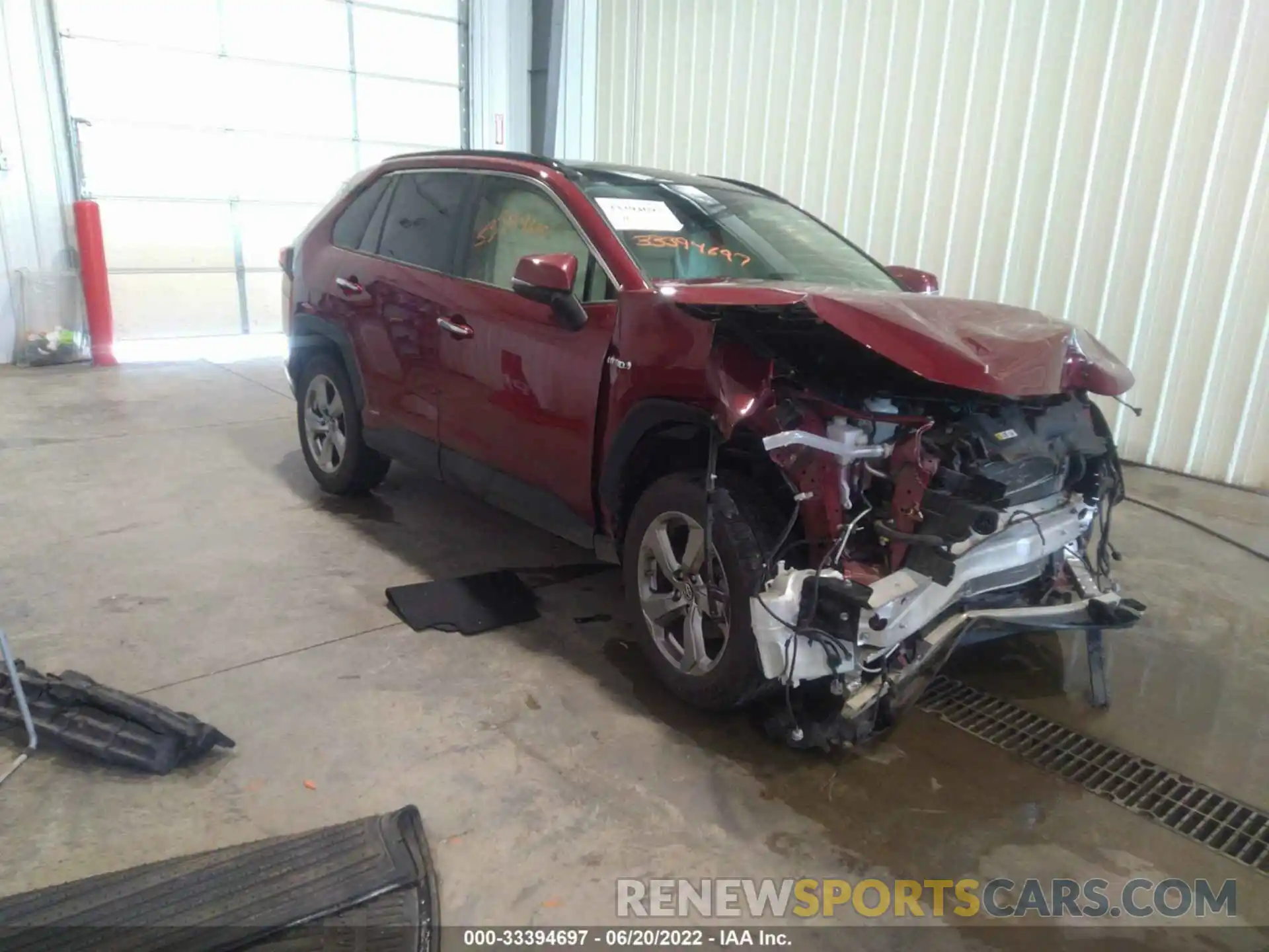 1 Photograph of a damaged car JTMDWRFV6KD515121 TOYOTA RAV4 2019