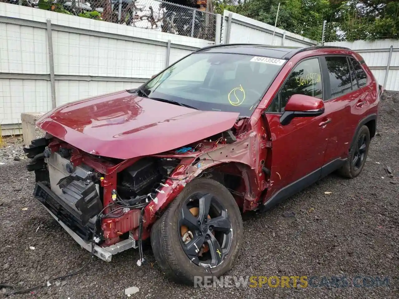 2 Photograph of a damaged car JTMDWRFV9KD512083 TOYOTA RAV4 2019