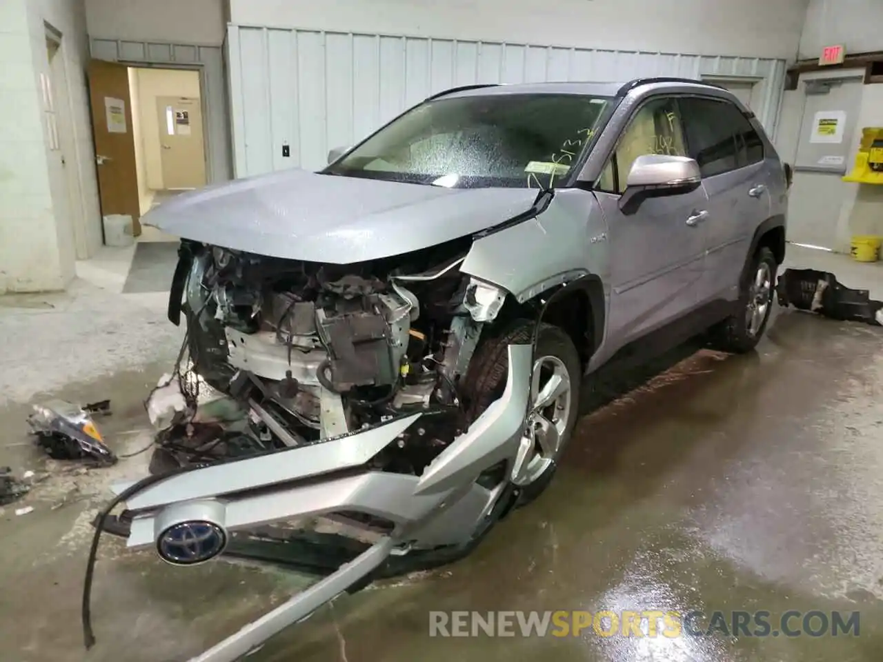 2 Photograph of a damaged car JTMDWRFVXKD029752 TOYOTA RAV4 2019