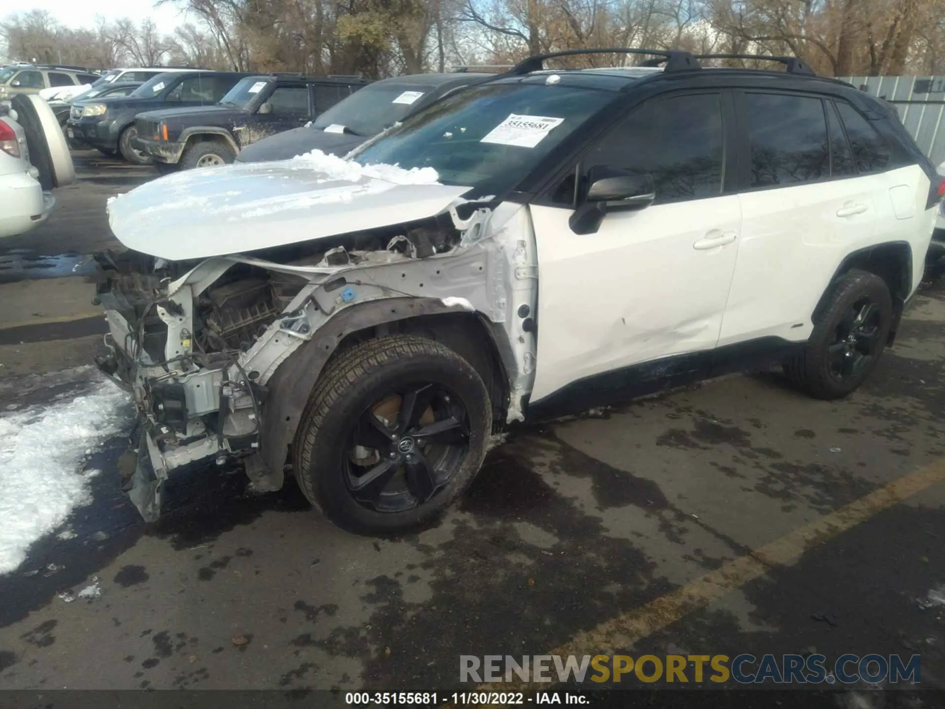 2 Photograph of a damaged car JTMEWRFV0KD507343 TOYOTA RAV4 2019