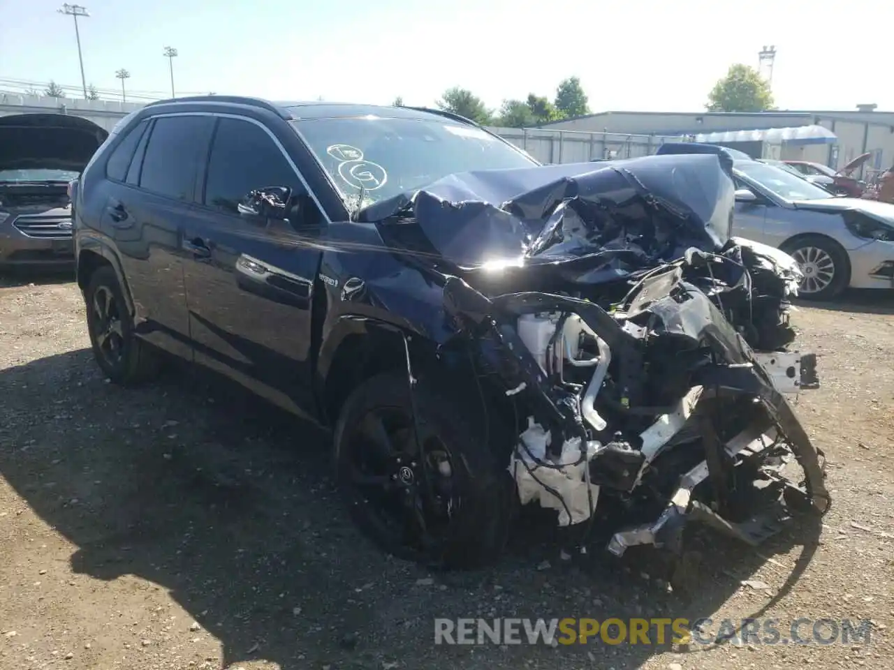 1 Photograph of a damaged car JTMEWRFV1KD503317 TOYOTA RAV4 2019