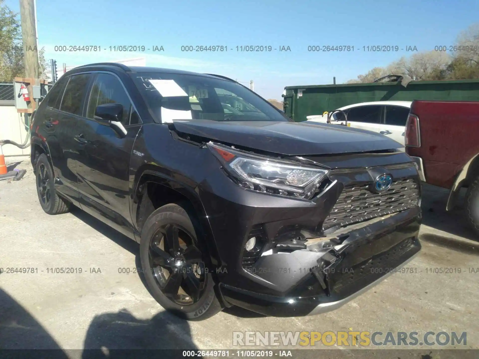 1 Photograph of a damaged car JTMEWRFV2KJ003913 TOYOTA RAV4 2019