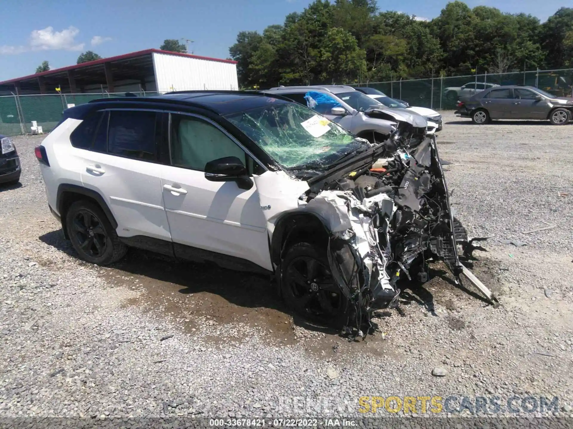 1 Photograph of a damaged car JTMEWRFV4KD507135 TOYOTA RAV4 2019