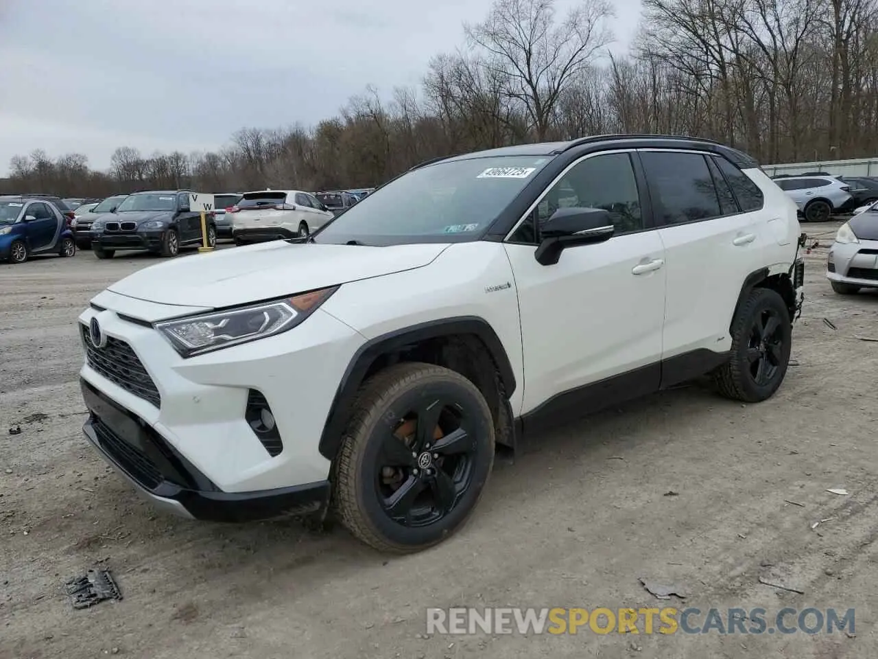 1 Photograph of a damaged car JTMEWRFV4KD521858 TOYOTA RAV4 2019