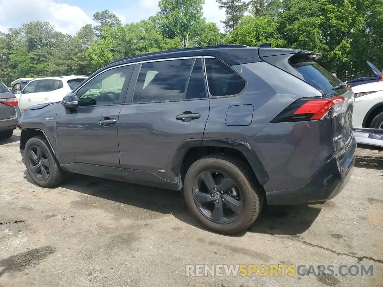 2 Photograph of a damaged car JTMEWRFV5KD518192 TOYOTA RAV4 2019
