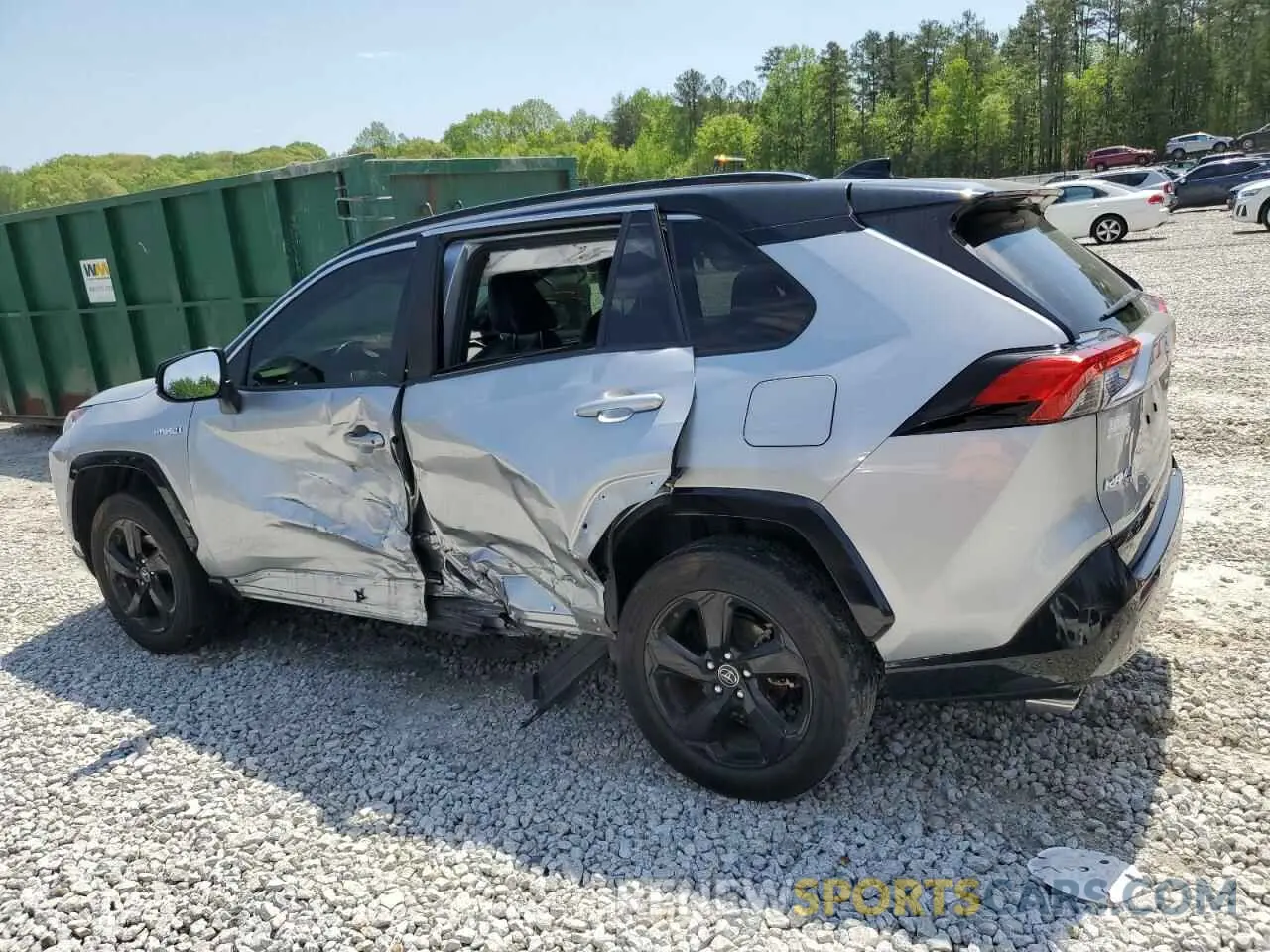 2 Photograph of a damaged car JTMEWRFV6KJ006362 TOYOTA RAV4 2019