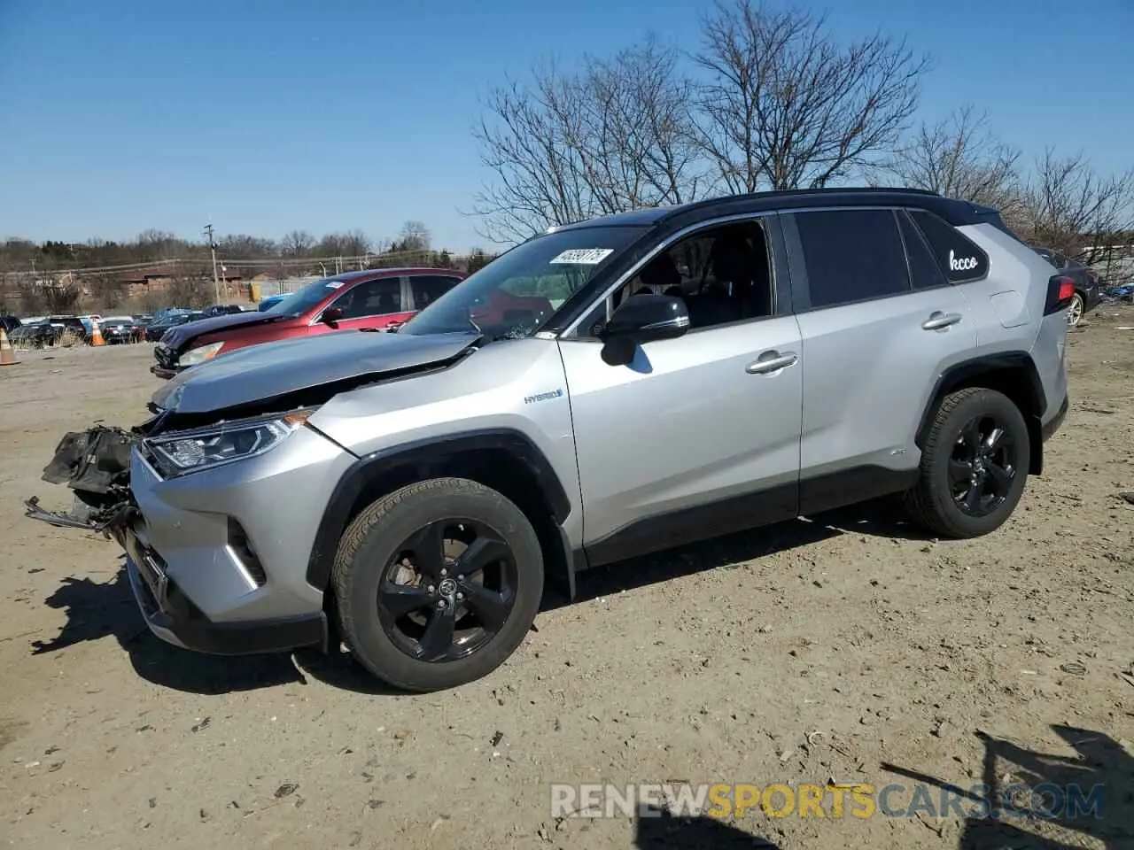 1 Photograph of a damaged car JTMEWRFV6KJ013537 TOYOTA RAV4 2019