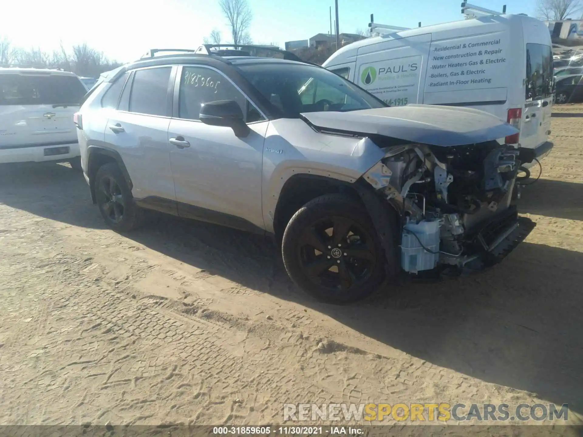 1 Photograph of a damaged car JTMEWRFV6KJ022495 TOYOTA RAV4 2019