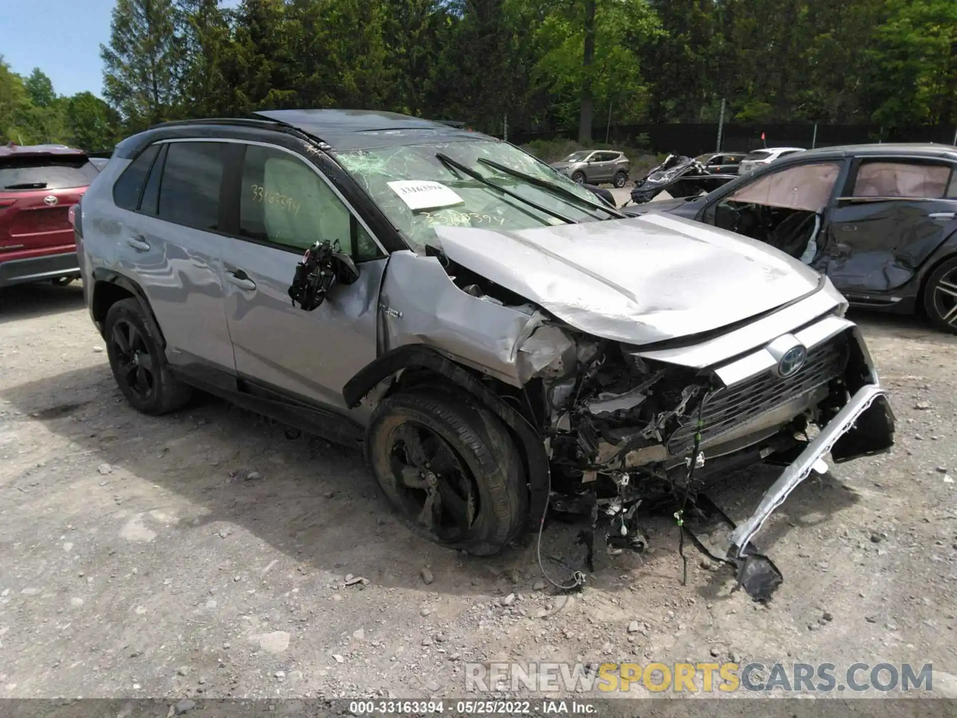 1 Photograph of a damaged car JTMEWRFV7KD523832 TOYOTA RAV4 2019