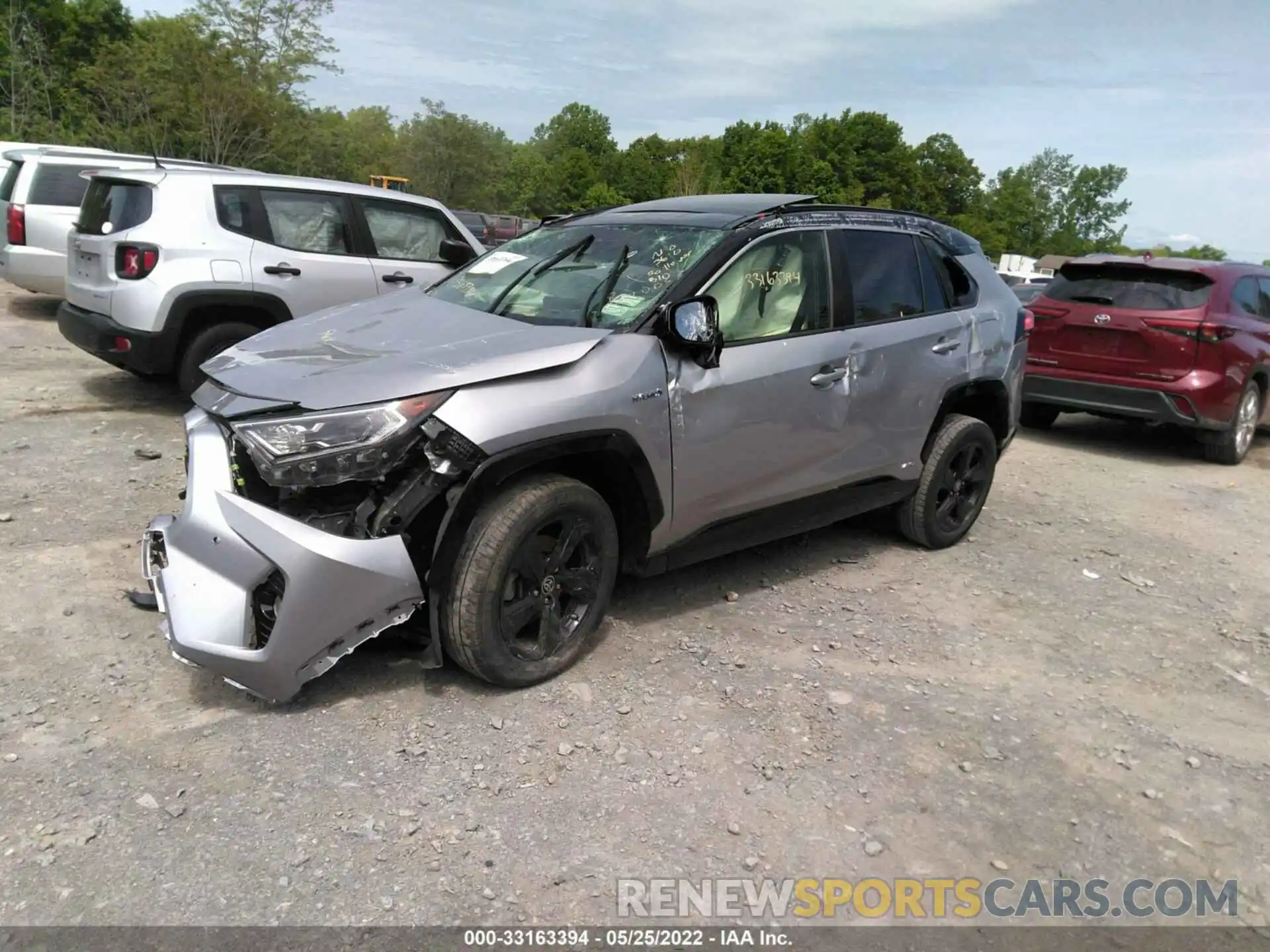 2 Photograph of a damaged car JTMEWRFV7KD523832 TOYOTA RAV4 2019