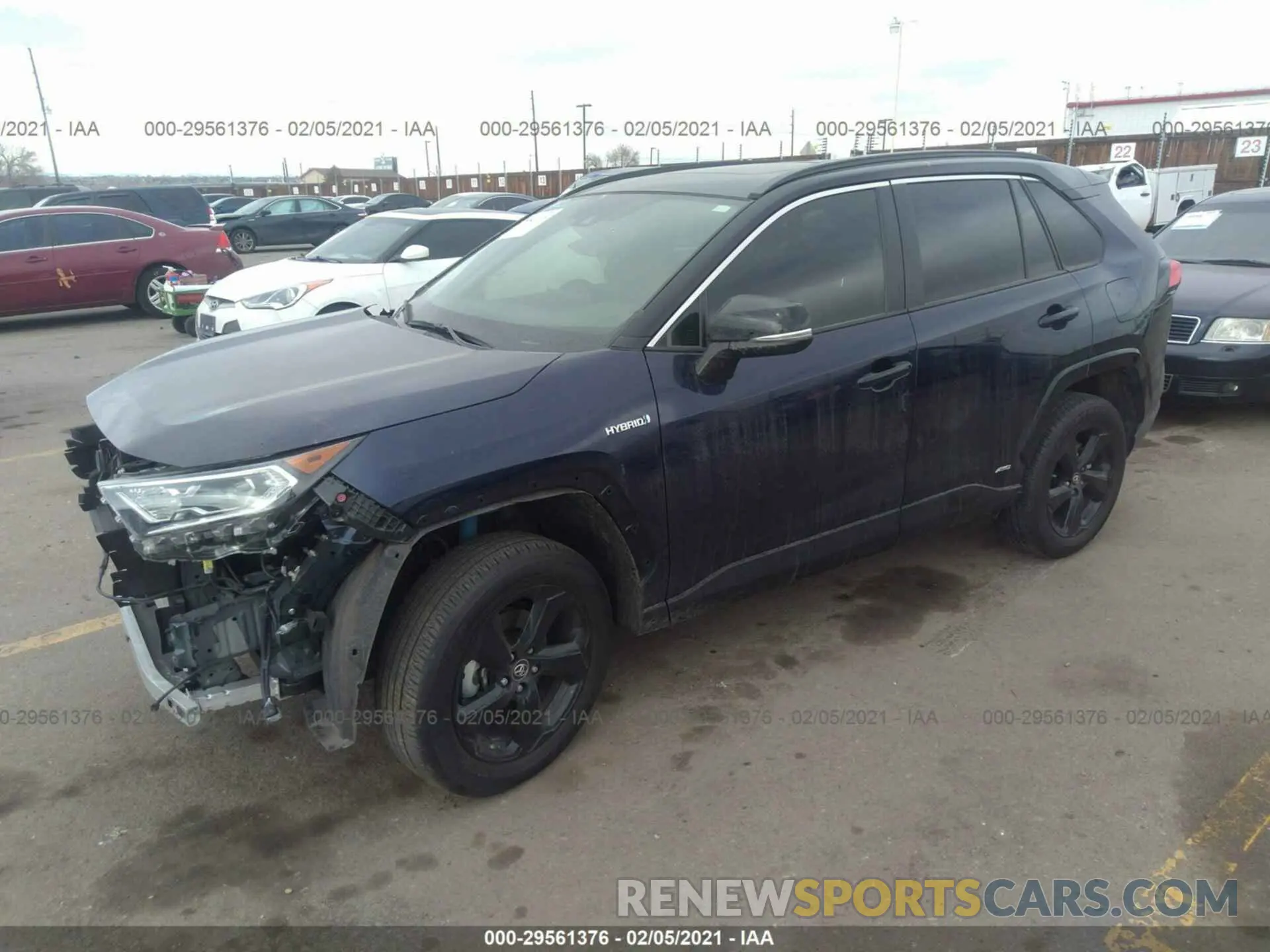 2 Photograph of a damaged car JTMEWRFV8KJ006041 TOYOTA RAV4 2019