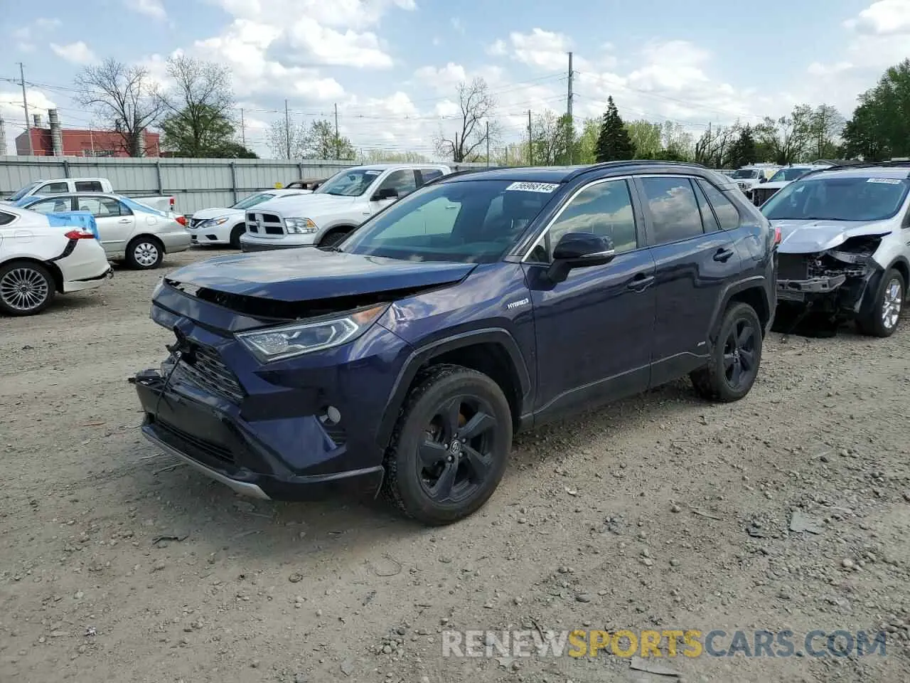 1 Photograph of a damaged car JTMEWRFV8KJ015824 TOYOTA RAV4 2019