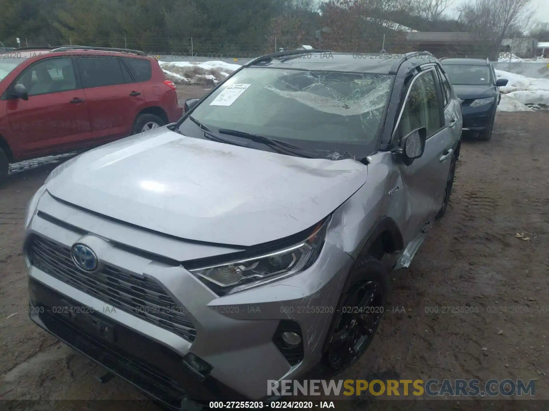 6 Photograph of a damaged car JTMEWRFV8KJ018321 TOYOTA RAV4 2019