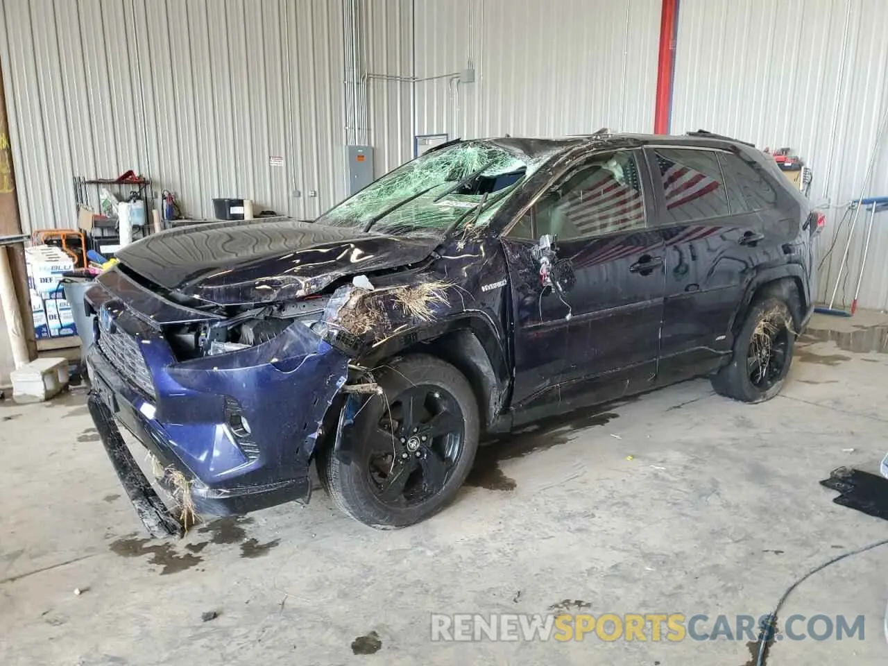 1 Photograph of a damaged car JTMEWRFV9KJ001978 TOYOTA RAV4 2019