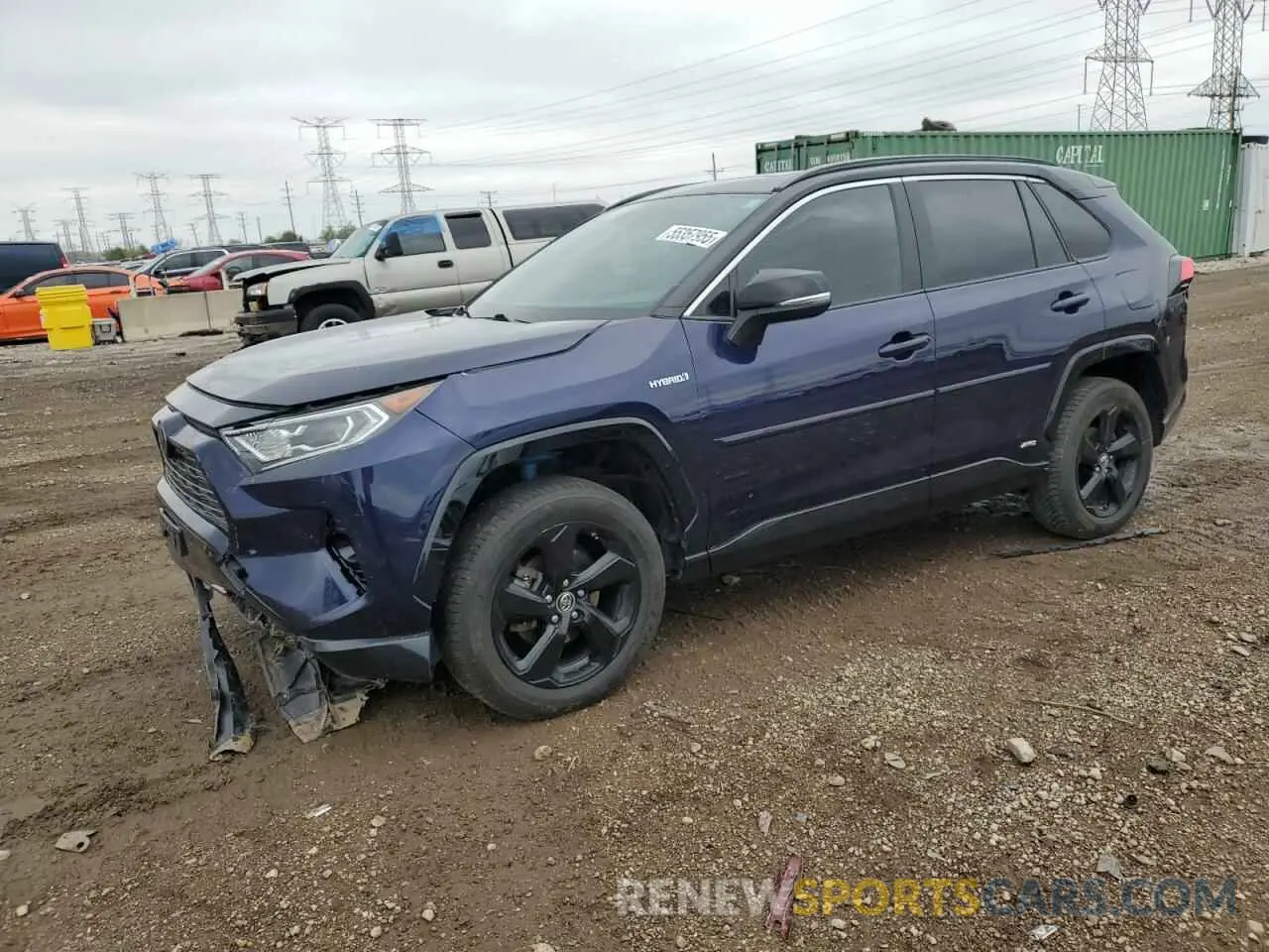 1 Photograph of a damaged car JTMEWRFV9KJ004900 TOYOTA RAV4 2019