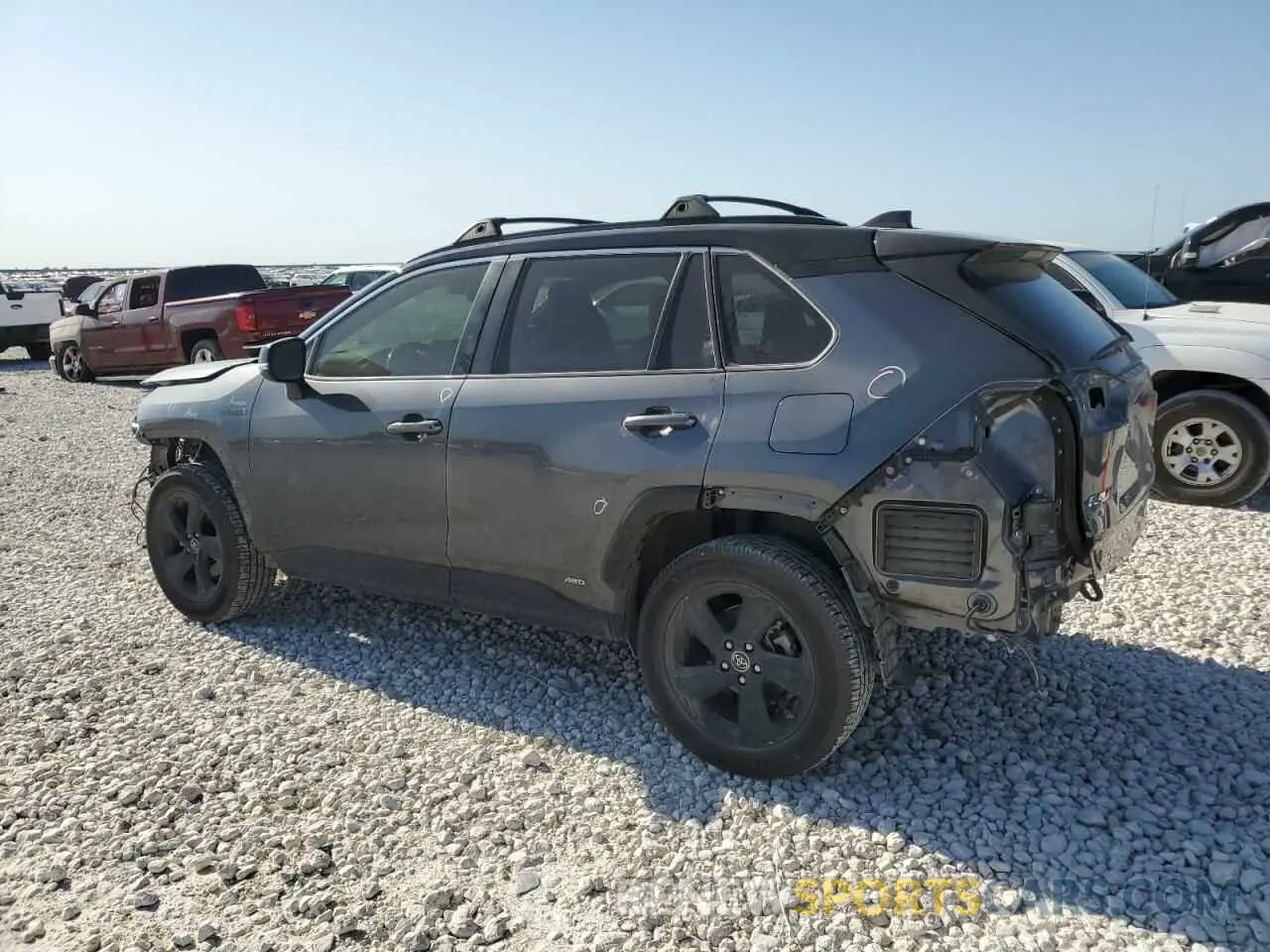 2 Photograph of a damaged car JTMEWRFVXKD516292 TOYOTA RAV4 2019