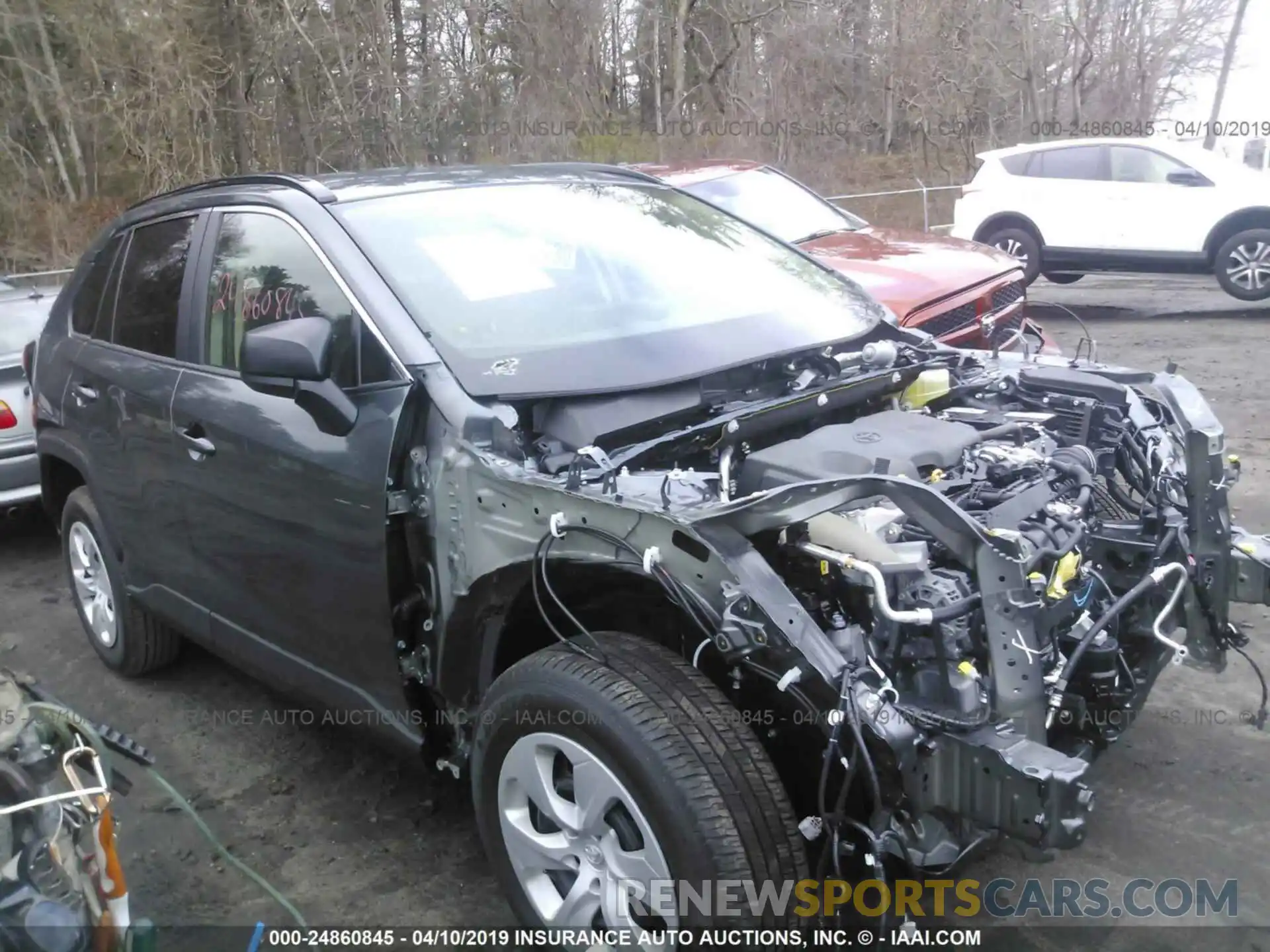 1 Photograph of a damaged car JTMF1RFV2KD505077 TOYOTA RAV4 2019