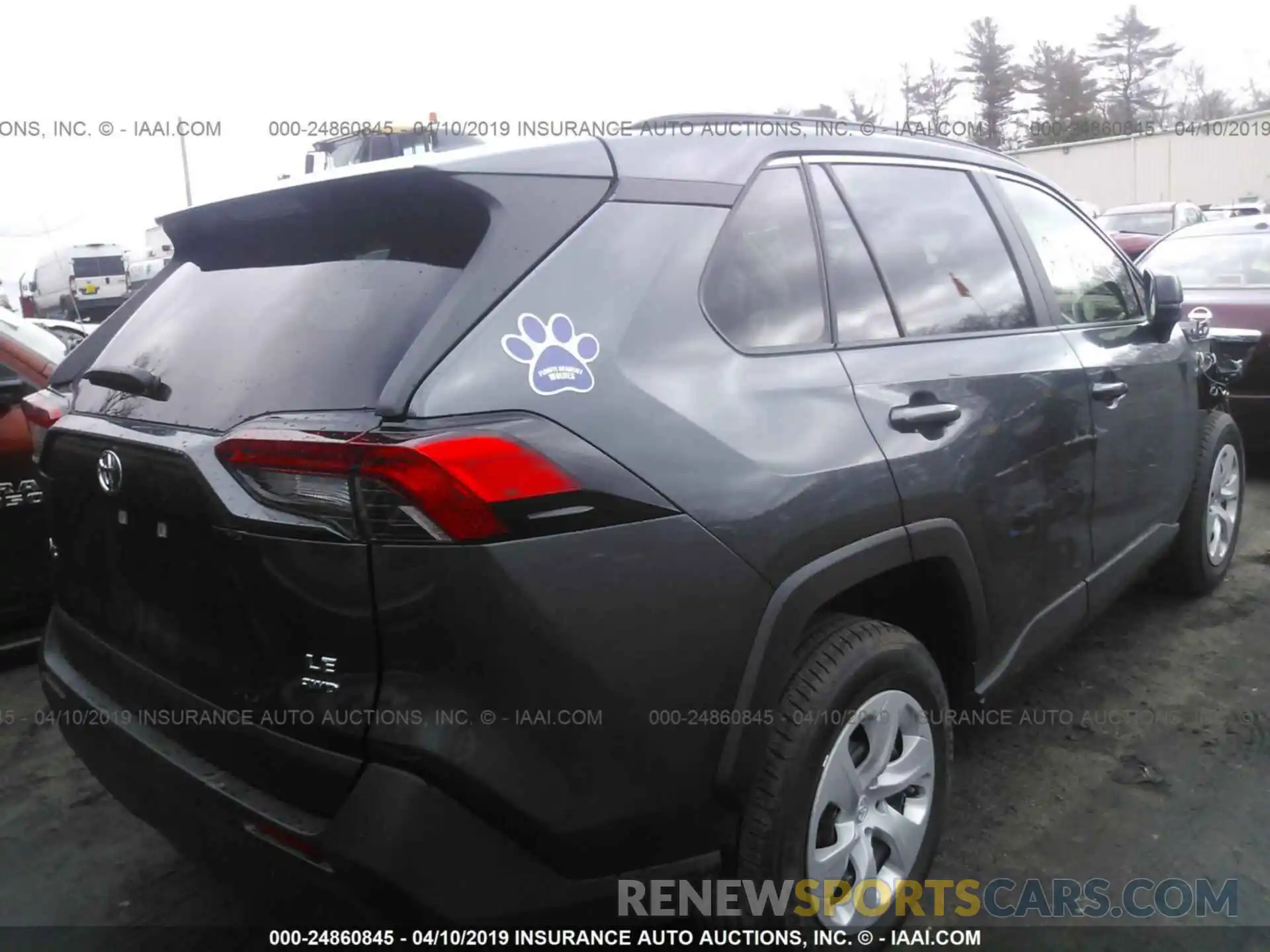 4 Photograph of a damaged car JTMF1RFV2KD505077 TOYOTA RAV4 2019