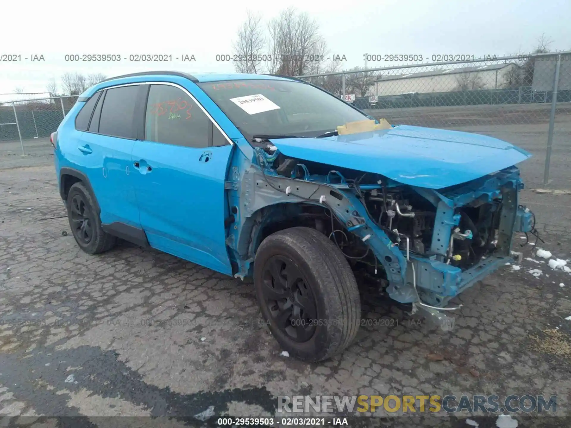 1 Photograph of a damaged car JTMF1RFV3KD003416 TOYOTA RAV4 2019