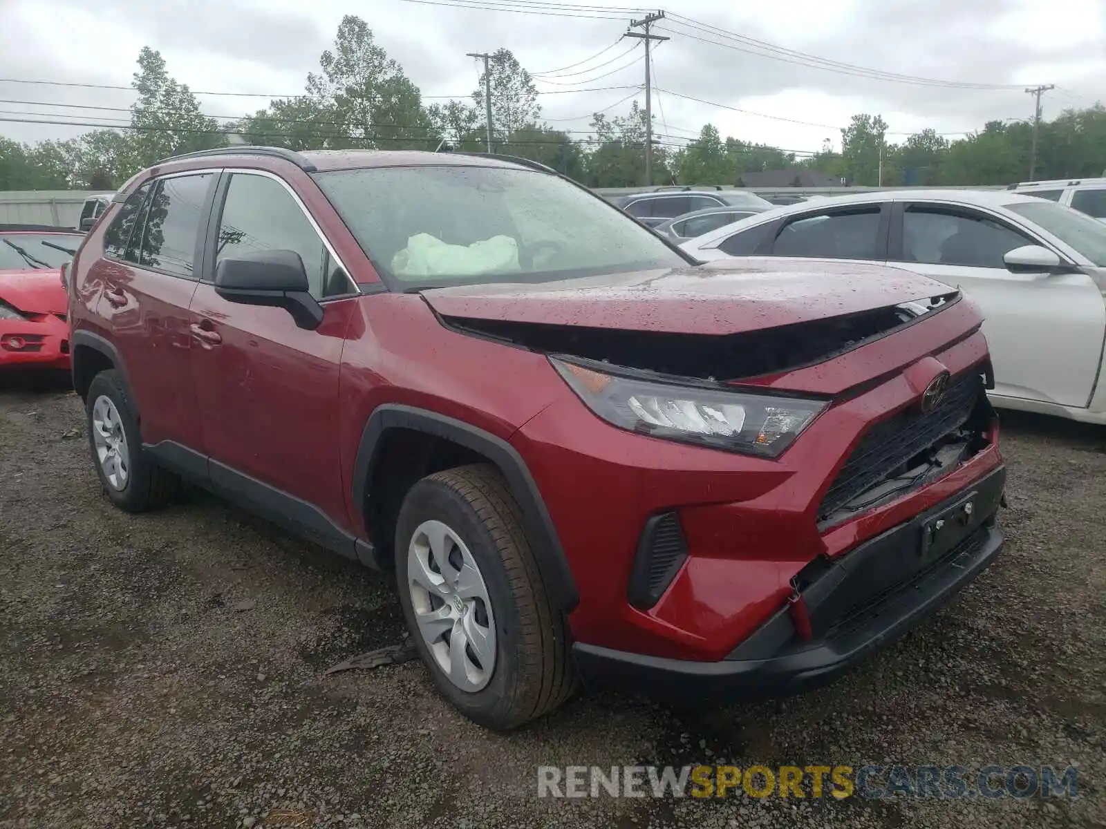 1 Photograph of a damaged car JTMF1RFV3KD008751 TOYOTA RAV4 2019