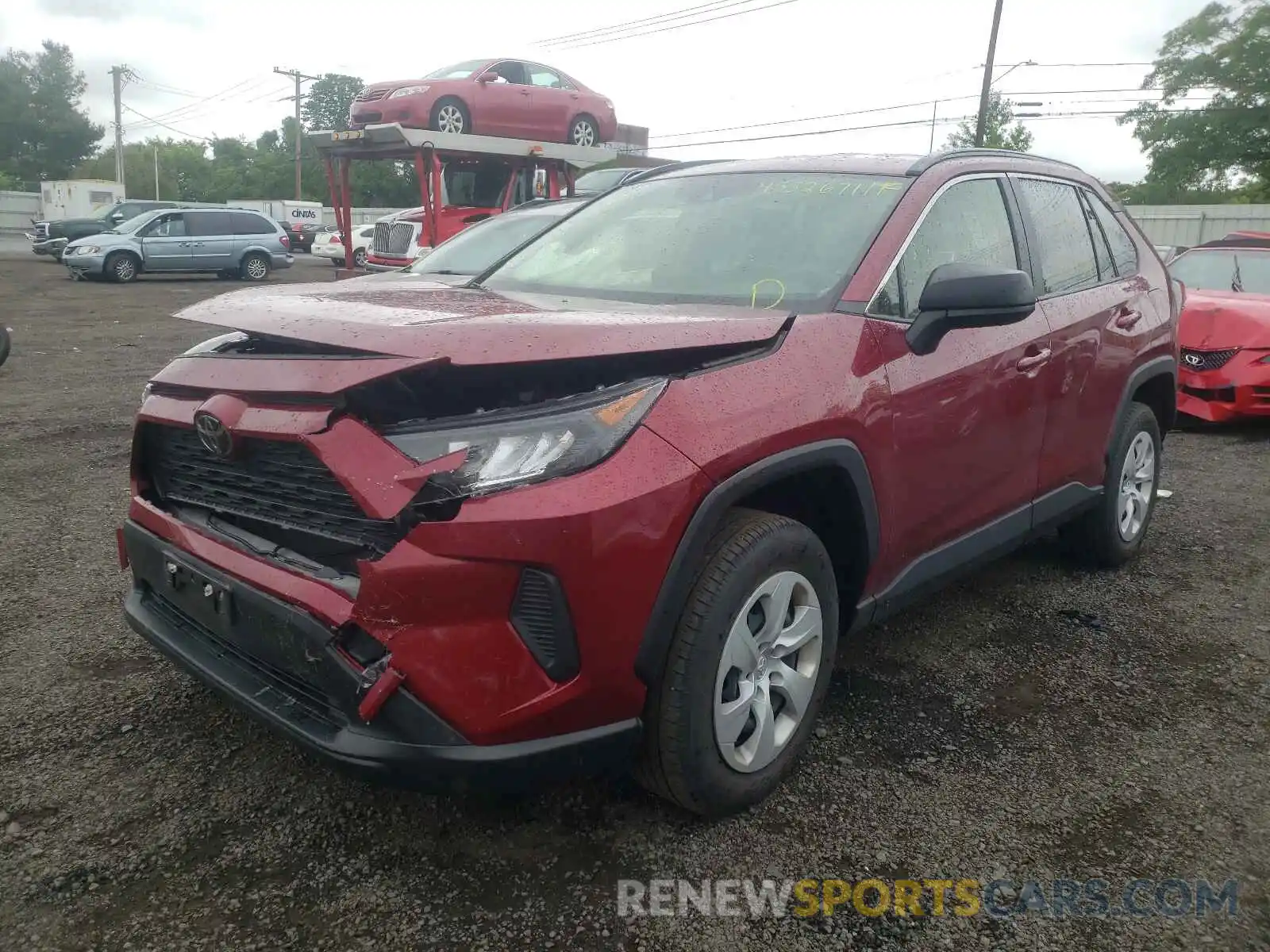 2 Photograph of a damaged car JTMF1RFV3KD008751 TOYOTA RAV4 2019