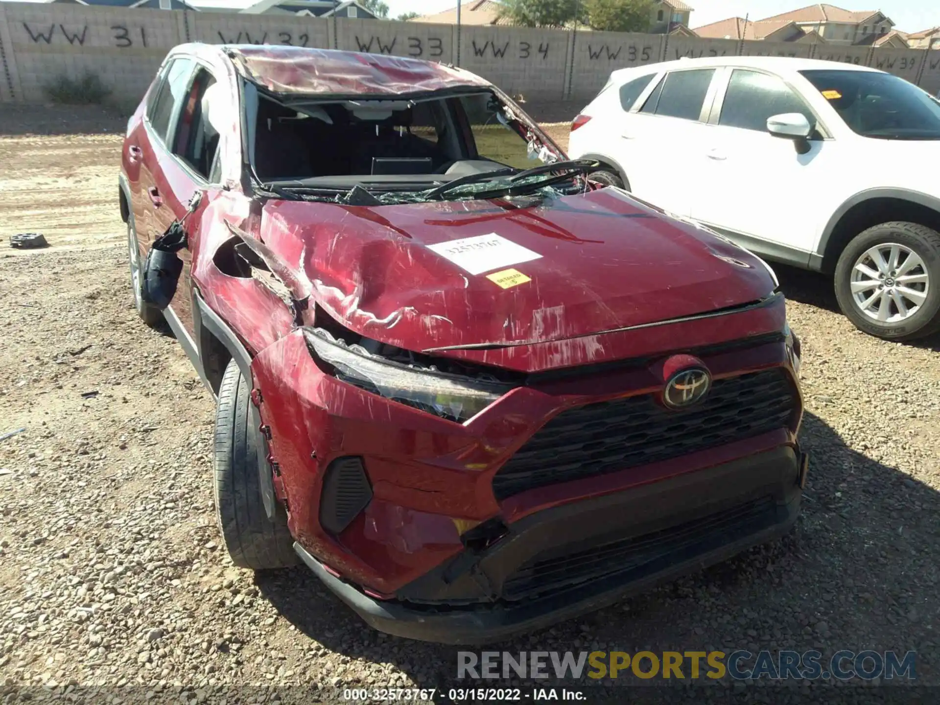 6 Photograph of a damaged car JTMF1RFV4KJ007934 TOYOTA RAV4 2019