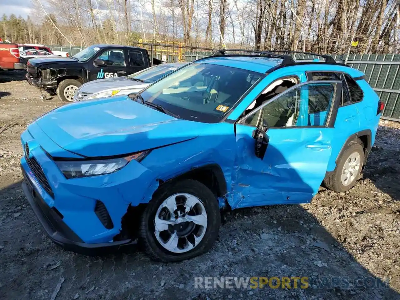 1 Photograph of a damaged car JTMF1RFV5KD518647 TOYOTA RAV4 2019