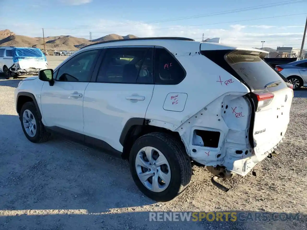 2 Photograph of a damaged car JTMF1RFV6KD032834 TOYOTA RAV4 2019