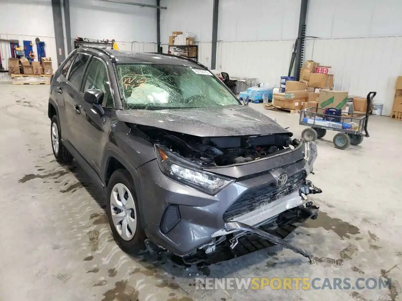 1 Photograph of a damaged car JTMF1RFV7KJ024565 TOYOTA RAV4 2019